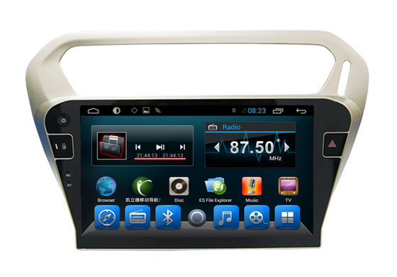 China Viererkabel-Kern-Auto-DVD-Spieler-Peugeot-Navigationsanlage 301 Kitkat-Systeme fournisseur