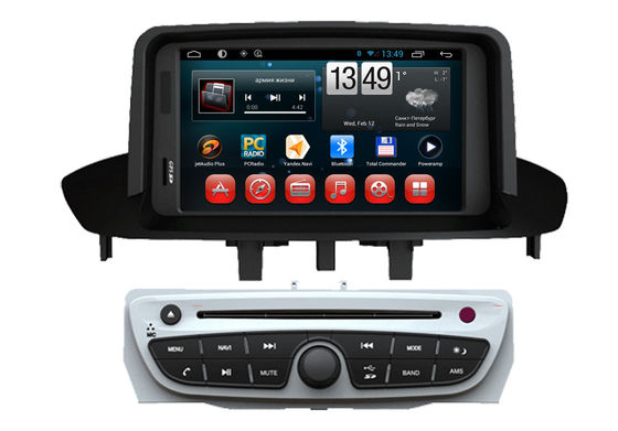 China Android 4,4 Radio-Fernsehdoppelt-Lärm-Auto-DVD-Spieler OSs GPS für Renault Megane 2014 fournisseur