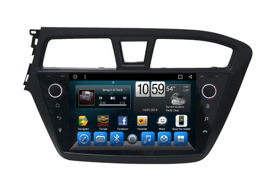 China Autoradio-Hyundai-DVD-Spieler-Bluetooths GPS Androids 7,1 Lärm-2 Kopf-Einheit für I20 fournisseur