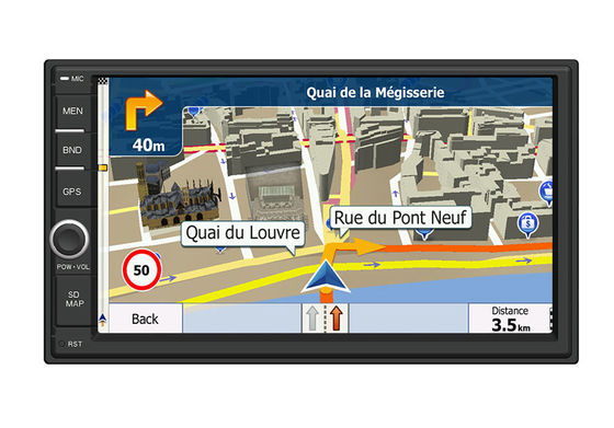 China 7 ″ HD kapazitive Schirm-Auto GPS-Navigationsanlage mit Bluetooth-Telefonbuch-Suche  fournisseur
