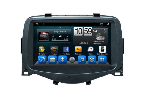 China Multimedia-Auto-Navigationsanlage, Radiohaupteinheit Androids 8,1 für Toyota Aygo fournisseur