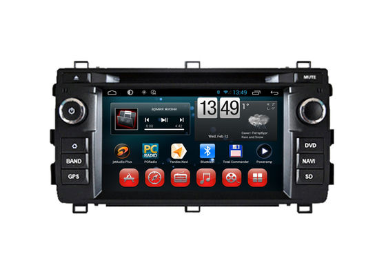China Androides Navigations-Heckkamera-Input SWC DVD-Spieler-Toyota Auriss GPS Fernsehen fournisseur