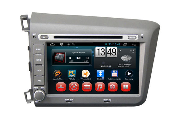 China Bürgerlicher linke Seiten-Navigationsanlage Hondas 2012 androider OS-DVD-Spieler-Doppelzone BT-Fernsehen iPod fournisseur