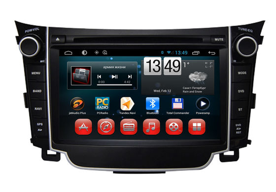 China GPS-Navigation DVD-Spieler 1080P HD Hyundai I30 androide mit Bluetooth/Fernsehen/USB fournisseur