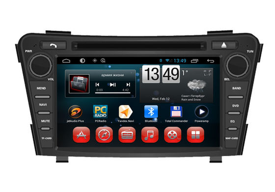 China Androider DVD-Spieler-Bluetooth freihändiges RDS SWC Fernsehhebräer-Menü GPSs Hyundai I40 fournisseur