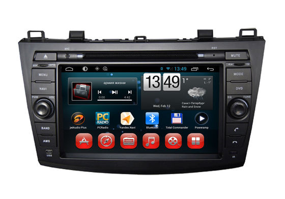 China Auto-Multimedia-Navigationsanlage-DVD-Spieler-Ersatzkamera-Input SWC Mazdas 3 androider fournisseur