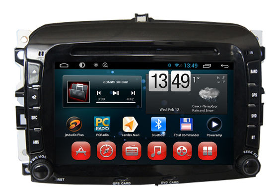 China Autoradio-Fiats-Navigationsanlage 500 iPod 3G DVD GPS Wifi Bluetooth Blue&amp;Me fournisseur