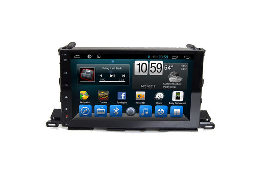 China Auto-Stereolithographie 10&quot; DVD-Spieler mit Auto Bluetooths androider GPS-Navigation für Toyota-Hochländer fournisseur