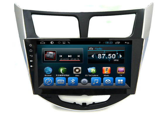 China Des Android-2 navigation Verna-Akzent-Solaris-Auto-Video-Audiospieler Lärm-Radiodes system-GPS Selbst fournisseur