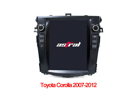 China 9,7 Zoll Toyota Corollas 2012 Vertikalen-Schirm-einzelne Lärm-in der Schlag-Navigationsanlage mit Spiegel-Verbindung fournisseur